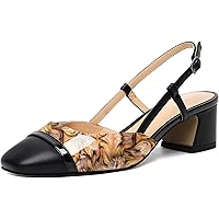 逆転裁判2 Best Price! Amazon.com | Joseywade Women Slingback Low Block Chunky